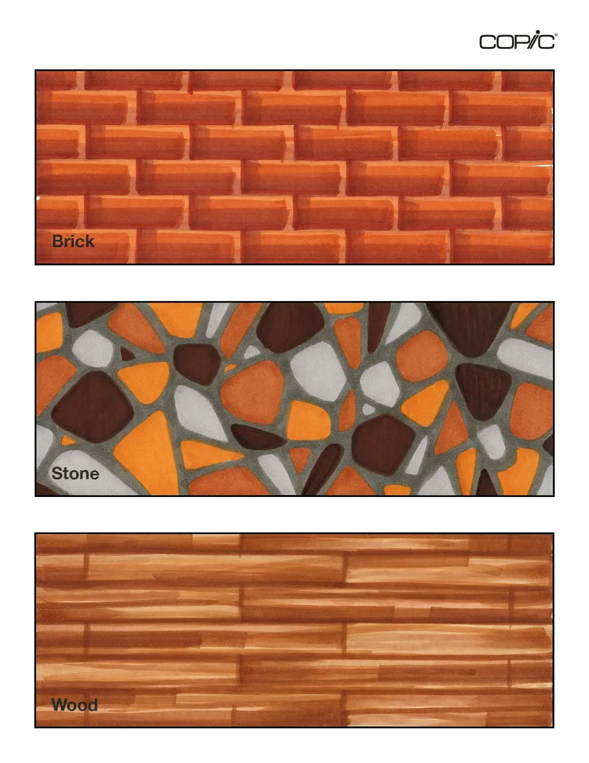 Intro to textures: brick stone wood