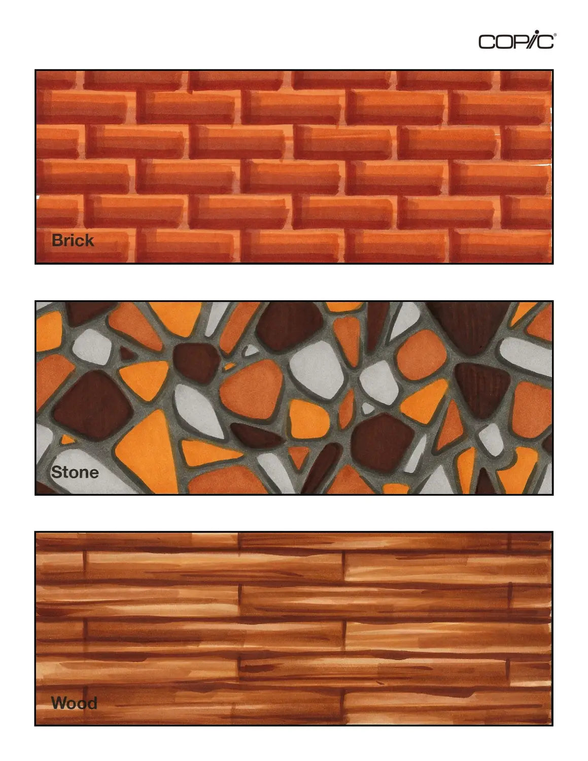 Intro to textures: brick stone wood