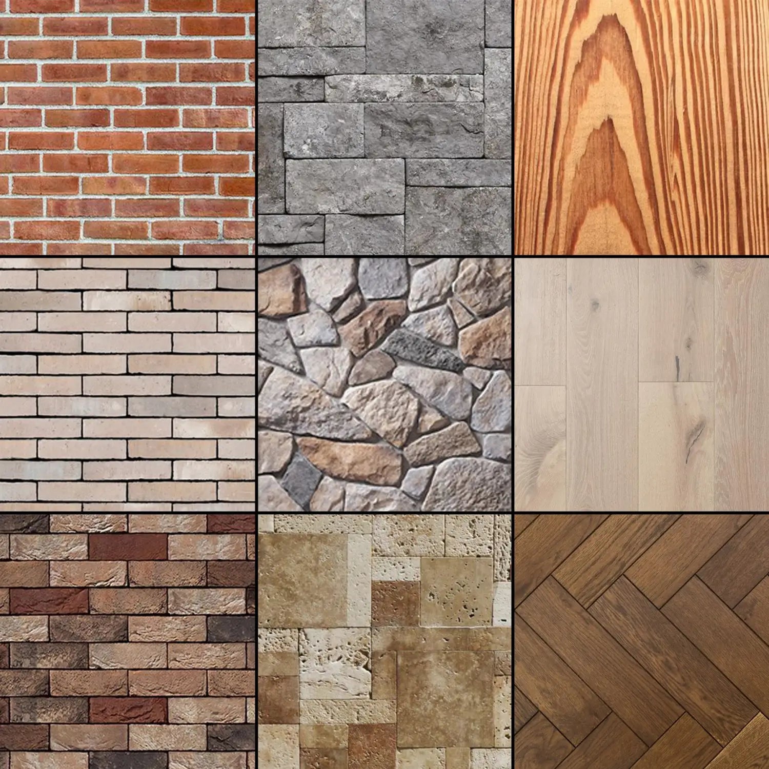 Intro to textures: brick stone wood