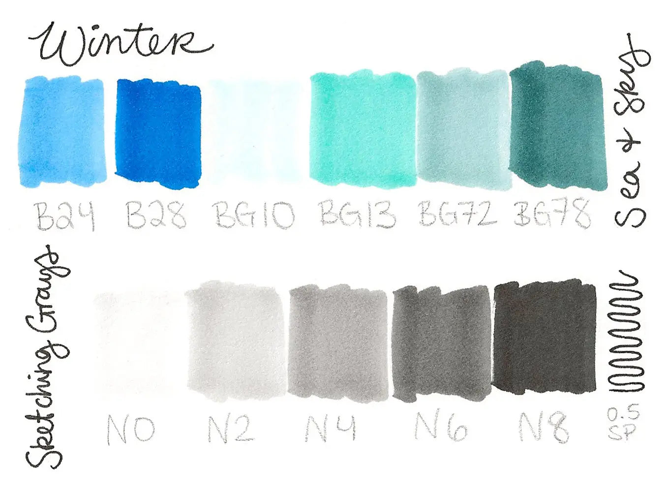 TREES winter palette