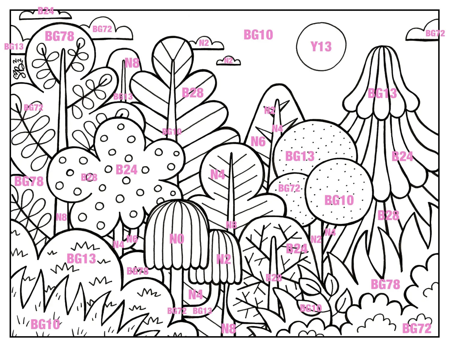 TREES winter palette