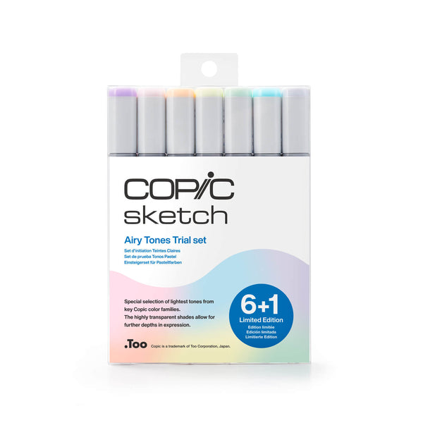COPIC® Sketch: Limited Edition Airy Tones 6+1 Set